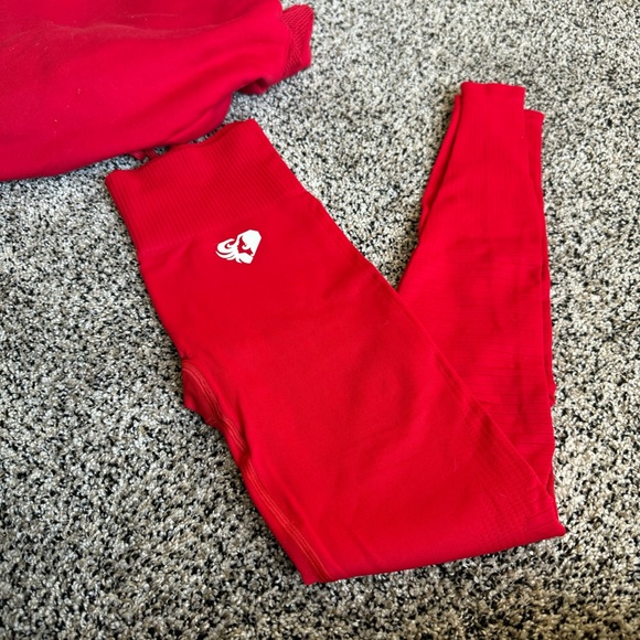Women’s Best Power Seamless Leggings Small Red - Picture 3 of 4